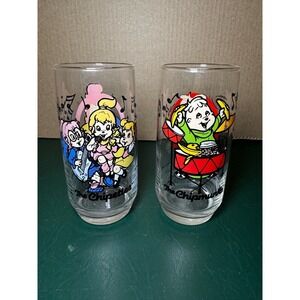 Vintage Chipmunks Glasses 1985